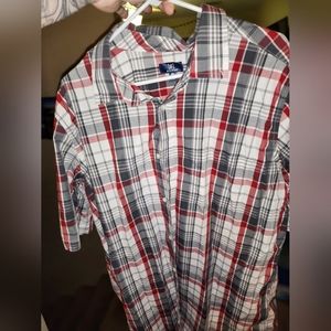 Xxlt button up short sleeve